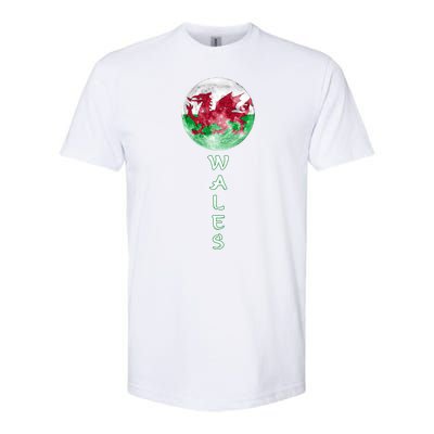 Funny Proud Welsh Flag Designs Gift Softstyle® CVC T-Shirt