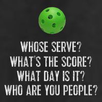 Funny Pickleball Whose Serve League Pickleball Team Garment-Dyed Fleece Hoodie