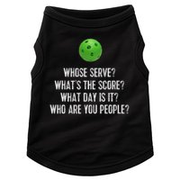 Funny Pickleball Whose Serve League Pickleball Team Doggie Tank