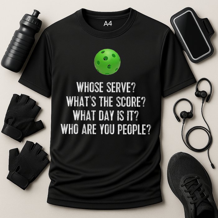 Funny Pickleball Whose Serve League Pickleball Team Performance Shirt