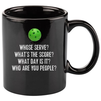 Funny Pickleball Whose Serve League Pickleball Team 11oz C Handle Ceramic Mug