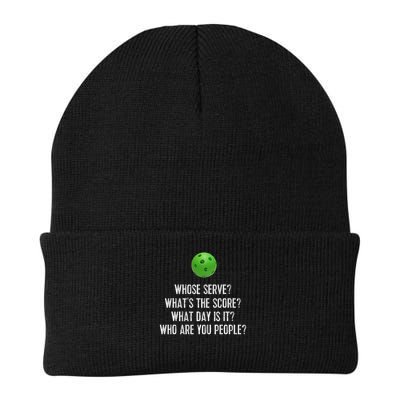 Funny Pickleball Whose Serve League Pickleball Team Beanie