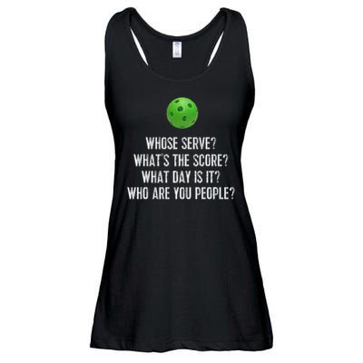 Funny Pickleball Whose Serve League Pickleball Team Ladies Essential Flowy Tank