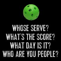 Funny Pickleball Whose Serve League Pickleball Team 16 in Basic Backpack