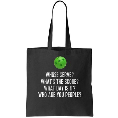 Funny Pickleball Whose Serve League Pickleball Team Bag