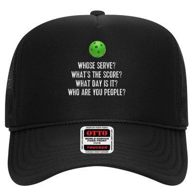 Funny Pickleball Whose Serve League Pickleball Team Trucker Hat