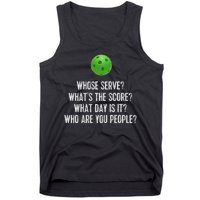 Funny Pickleball Whose Serve League Pickleball Team Tank Top
