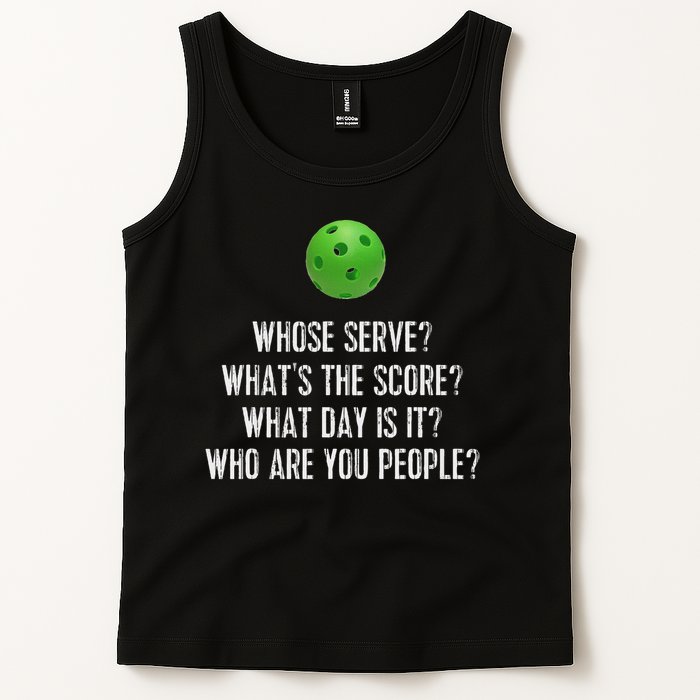 Funny Pickleball Whose Serve League Pickleball Team Tank Top