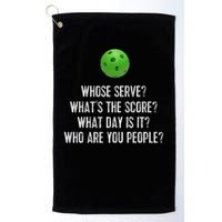 Funny Pickleball Whose Serve League Pickleball Team Golf Towel