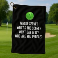 Funny Pickleball Whose Serve League Pickleball Team Golf Towel