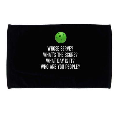 Funny Pickleball Whose Serve League Pickleball Team Microfiber Hand Towel