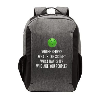 Funny Pickleball Whose Serve League Pickleball Team Vector Backpack