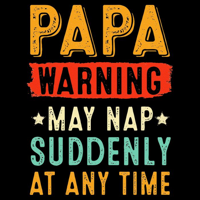 Funny Papa Warning May Nap Suddenly At Any Time Vintage Father Day Visor
