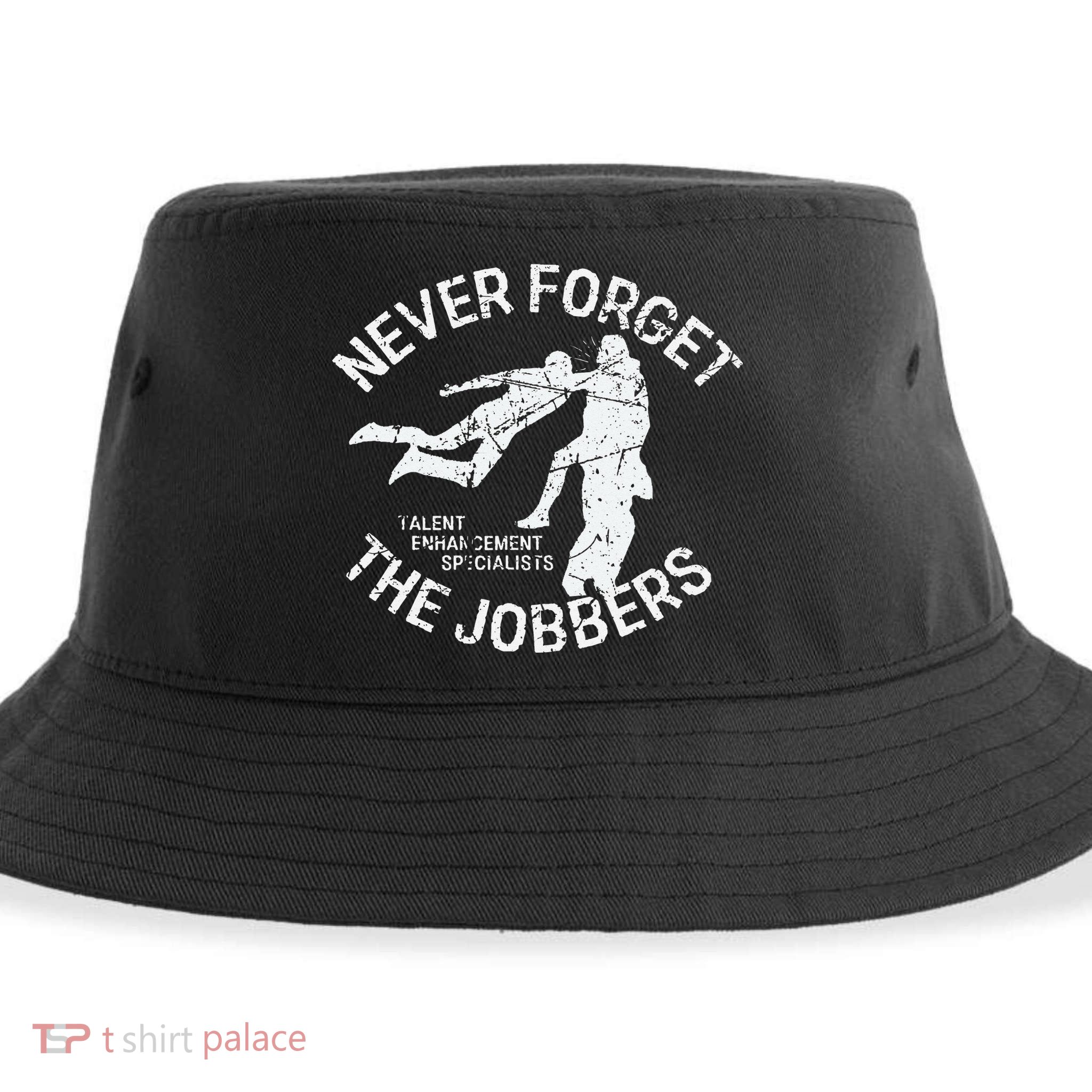 Funny Pro Wrestling Never Forget the Jobbers Vintage  Sustainable Bucket Hat