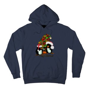 Funny Penguin With Christmas Hat Hoodie