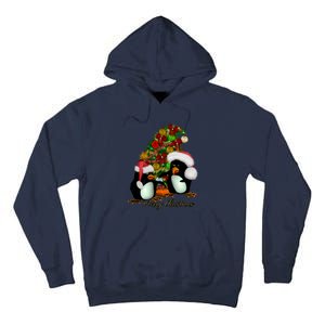 Funny Penguin With Christmas Hat Tall Hoodie