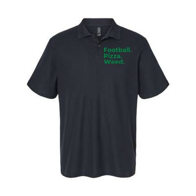 Football Pizza Weed Softstyle Adult Sport Polo