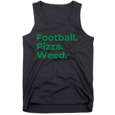 Football Pizza Weed Tank Top