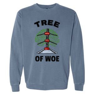 Funny Pro Wrestling Fan Gift Tree Of Woe Pro Wrestling Hold Premium Garment-Dyed Sweatshirt