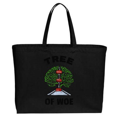 Funny Pro Wrestling Fan Gift Tree Of Woe Pro Wrestling Hold Premium Cotton Canvas Jumbo Tote