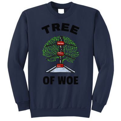 Funny Pro Wrestling Fan Gift Tree Of Woe Pro Wrestling Hold Premium Sweatshirt