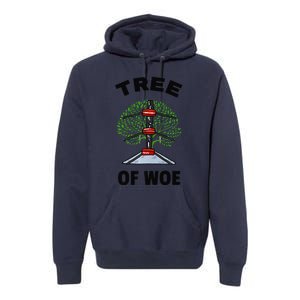 Funny Pro Wrestling Fan Gift Tree Of Woe Pro Wrestling Hold Premium Premium Hoodie