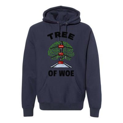 Funny Pro Wrestling Fan Gift Tree Of Woe Pro Wrestling Hold Premium Premium Hoodie