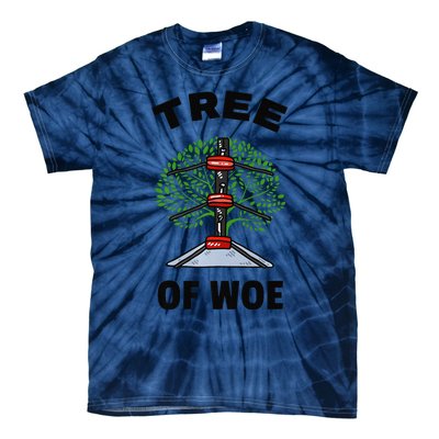 Funny Pro Wrestling Fan Gift Tree Of Woe Pro Wrestling Hold Premium Tie-Dye T-Shirt