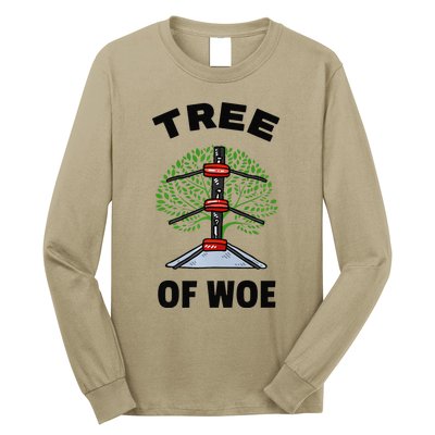 Funny Pro Wrestling Fan Gift Tree Of Woe Pro Wrestling Hold Premium Long Sleeve Shirt