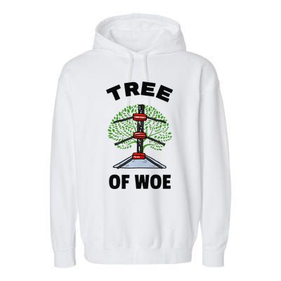 Funny Pro Wrestling Fan Gift Tree Of Woe Pro Wrestling Hold Premium Garment-Dyed Fleece Hoodie