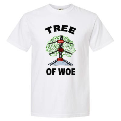 Funny Pro Wrestling Fan Gift Tree Of Woe Pro Wrestling Hold Premium Garment-Dyed Heavyweight T-Shirt