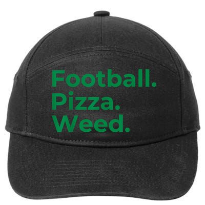 Football Pizza Weed 7-Panel Snapback Hat