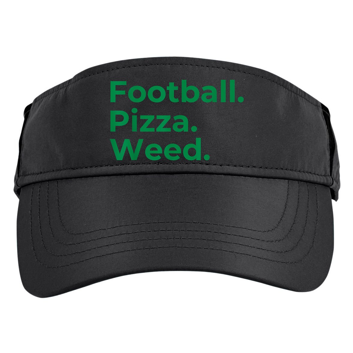 Football Pizza Weed Adult Drive Performance Visor