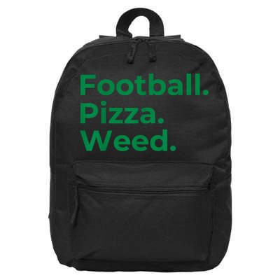 Football Pizza Weed 16 in Basic Backpack