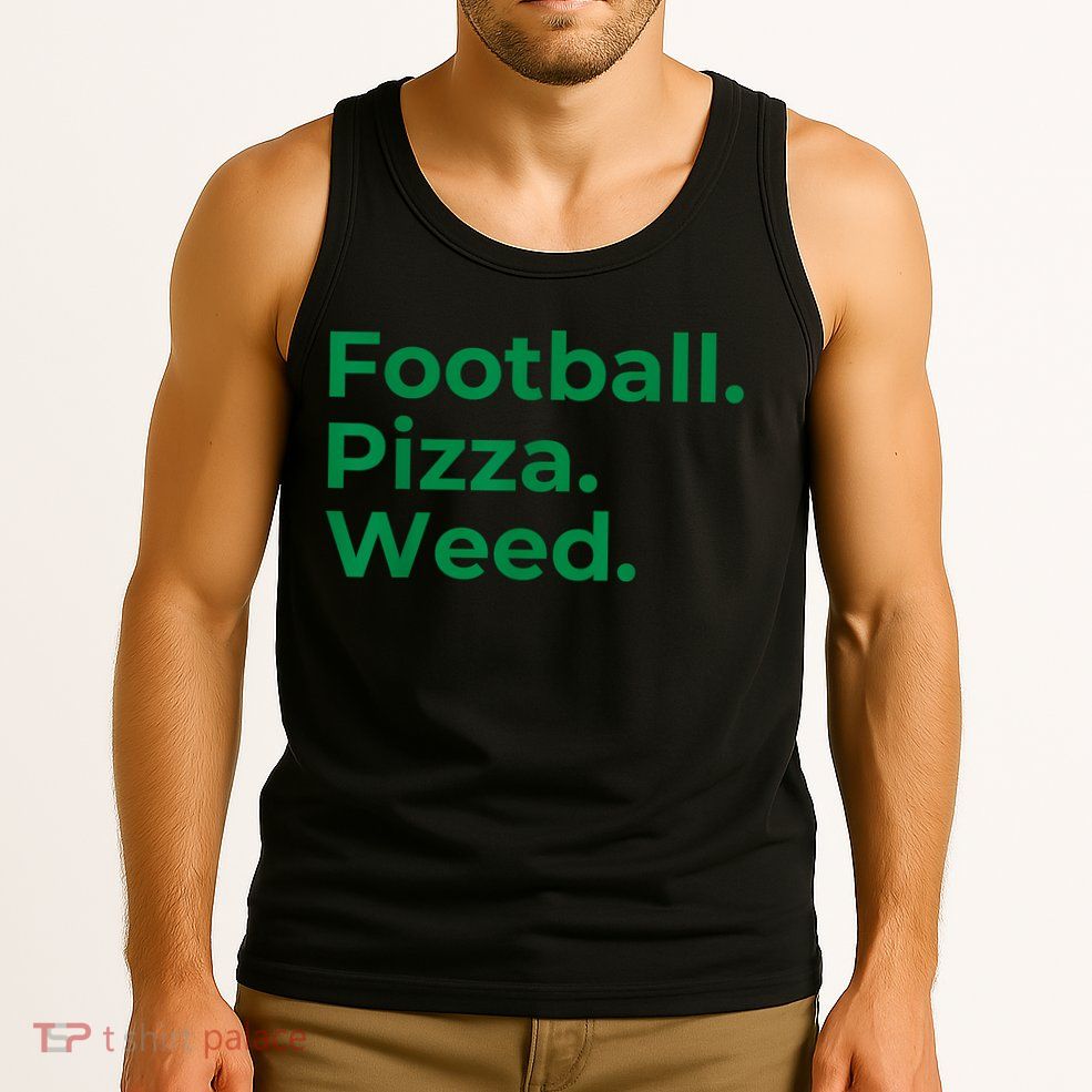 Football Pizza Weed Tank Top