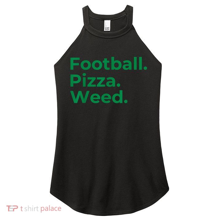 Football Pizza Weed Women's Perfect Tri Rocker Tank