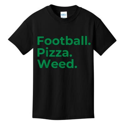 Football Pizza Weed Kids T-Shirt