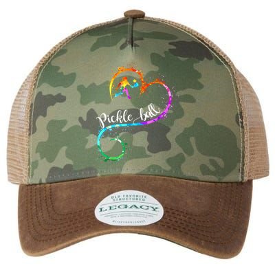 Funny Pickleball Watercolors I Love Pickleball Girl Player Gift Legacy Tie Dye Trucker Hat