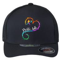 Funny Pickleball Watercolors I Love Pickleball Girl Player Gift Flexfit Unipanel Trucker Cap