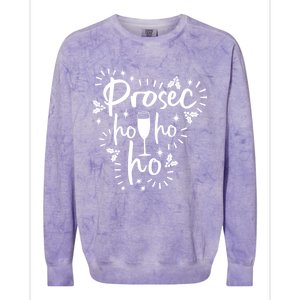 Funny Prosecco Wine Christmas I Prosec Ho Ho Ho Gift Colorblast Crewneck Sweatshirt