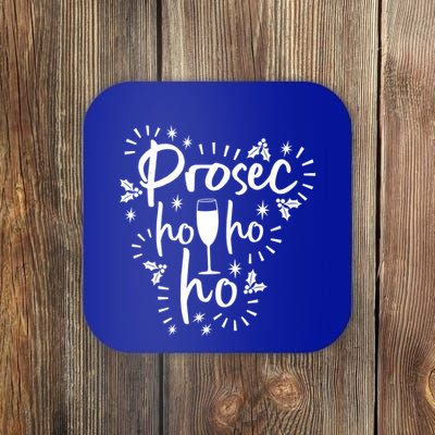 Funny Prosecco Wine Christmas I Prosec Ho Ho Ho Gift Coaster