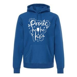 Funny Prosecco Wine Christmas I Prosec Ho Ho Ho Gift Premium Hoodie