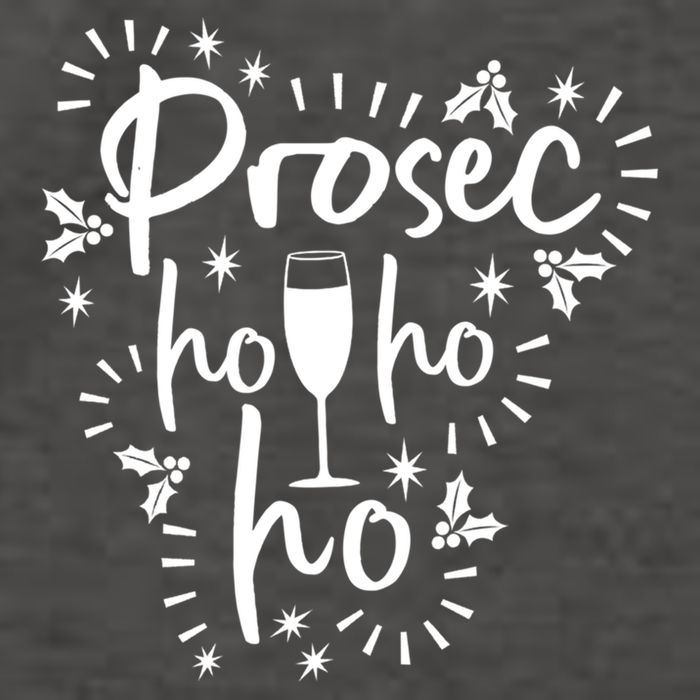 Funny Prosecco Wine Christmas I Prosec Ho Ho Ho Gift Vector Backpack