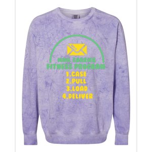 Funny Postal Worker Outfit for a Mailman Colorblast Crewneck Sweatshirt