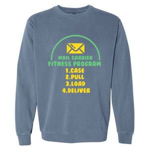 Funny Postal Worker Outfit for a Mailman Garment-Dyed Sweatshirt