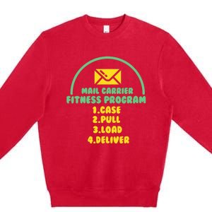 Funny Postal Worker Outfit for a Mailman Premium Crewneck Sweatshirt