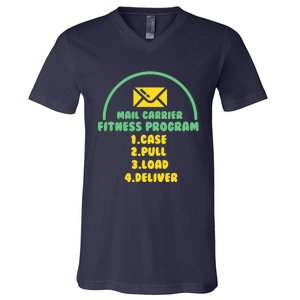 Funny Postal Worker Outfit for a Mailman V-Neck T-Shirt