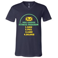 Funny Postal Worker Outfit for a Mailman V-Neck T-Shirt