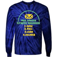 Funny Postal Worker Outfit for a Mailman Tie-Dye Long Sleeve Shirt