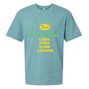 Funny Postal Worker Outfit for a Mailman Sueded Cloud Jersey T-Shirt